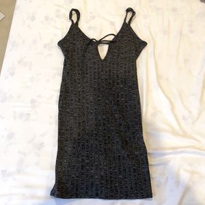 TOBI MARLED GRAY MINI BODYCON DRESS - Size Small